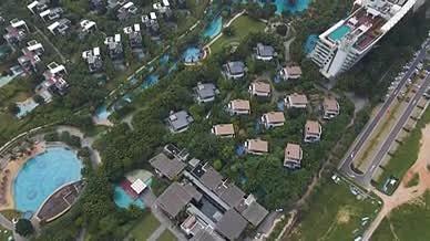 4K海南三亚旅行豪华度假酒店航拍视频的预览图